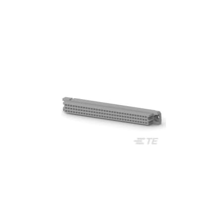 Te Connectivity Board Euro Connector, 64 Contact(S), 3 Row(S), Female, Straight, 0.1 Inch Pitch, Press Fit 5535059-5